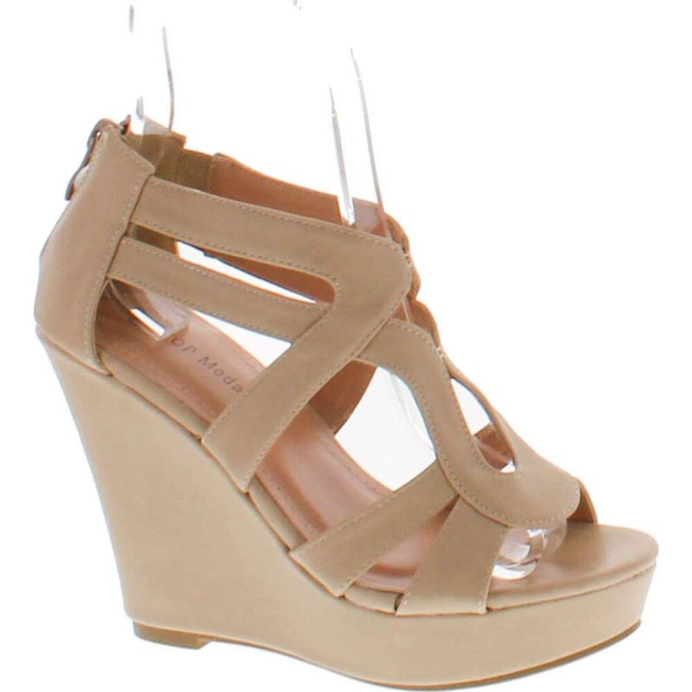 Top Moda Lindy-88 Beige Womens sandals 10 NEW